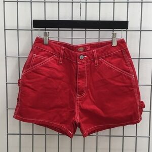 Dickies Women's Bright Red Utility Cargo Shorts